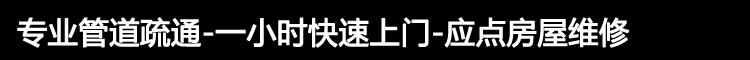 专业管道疏通-一小时快速上门-应点房屋维修